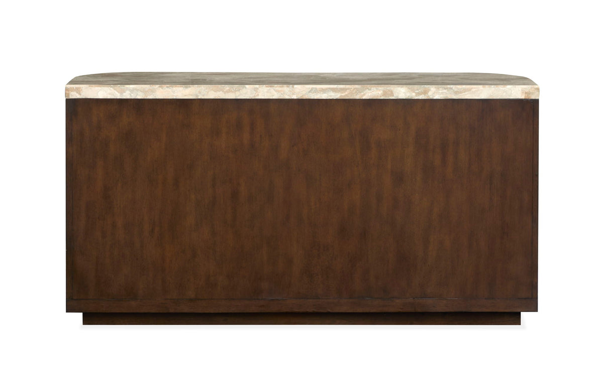 McPherson - Demilune Sofa Table - Burnt Umber, photo 3 of 7