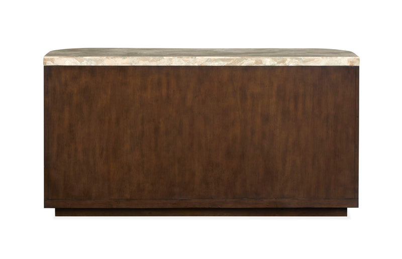 McPherson - Demilune Sofa Table - Burnt Umber, photo 3 of 7