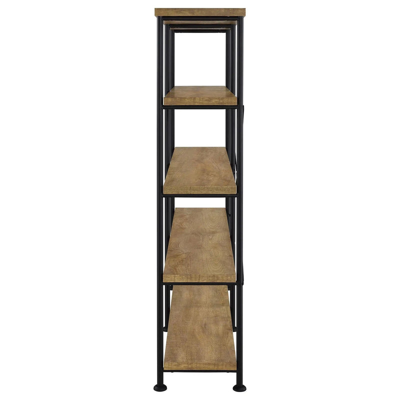 Analiese 63-inch 4-shelf Double Bookshelf Mango by Unique Piece Furniture