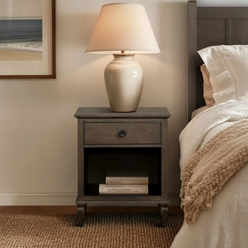 Victoria - Nightstand With Open Storage by HouseOfZazla
