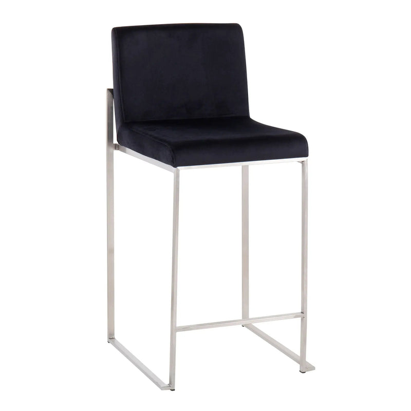 Fuji - Contemporary High Back Counter Stool, Functional Design by HouseOfZazla
