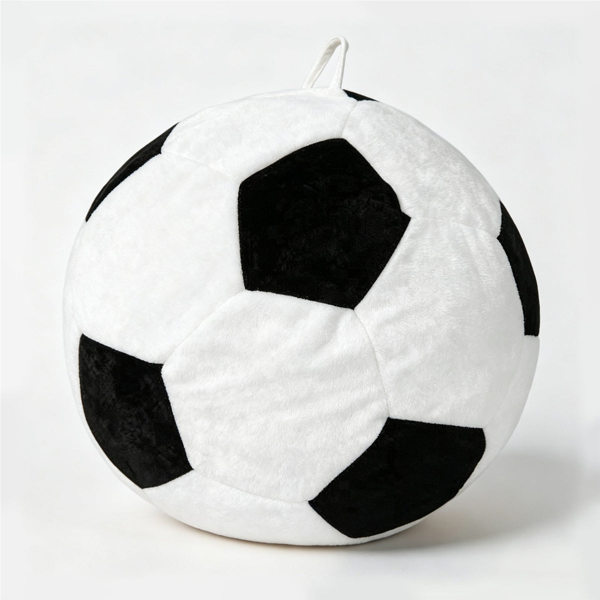 Soccer-Shaped Bean Bag Chair with Flannelette Upholstery - Multi-Color, photo 7 of 10