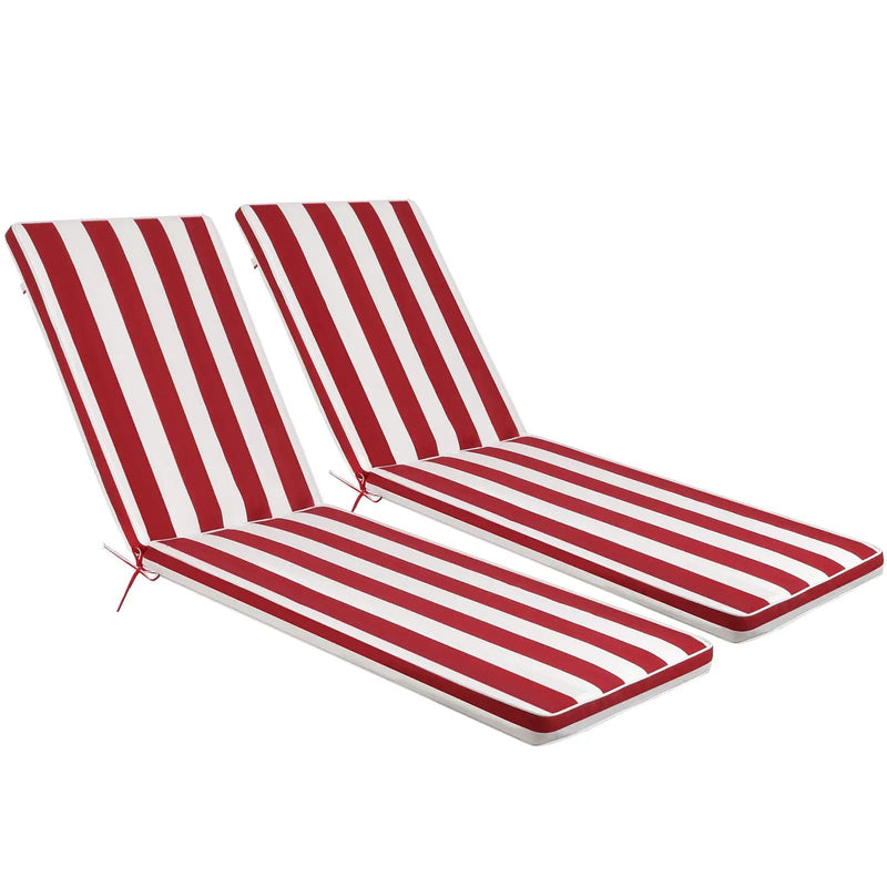 2 Pieces Set Outdoor Lounge Chair Cushion Replacement Patio Furniture Seat by HouseOfZazla