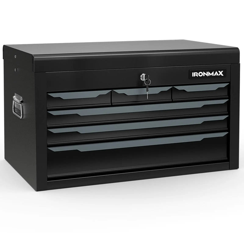 24 Inch Tool Chest Case with 6 Drawers and Top Storage for Garage Repair Shop & Warehouse by DirectDeals
