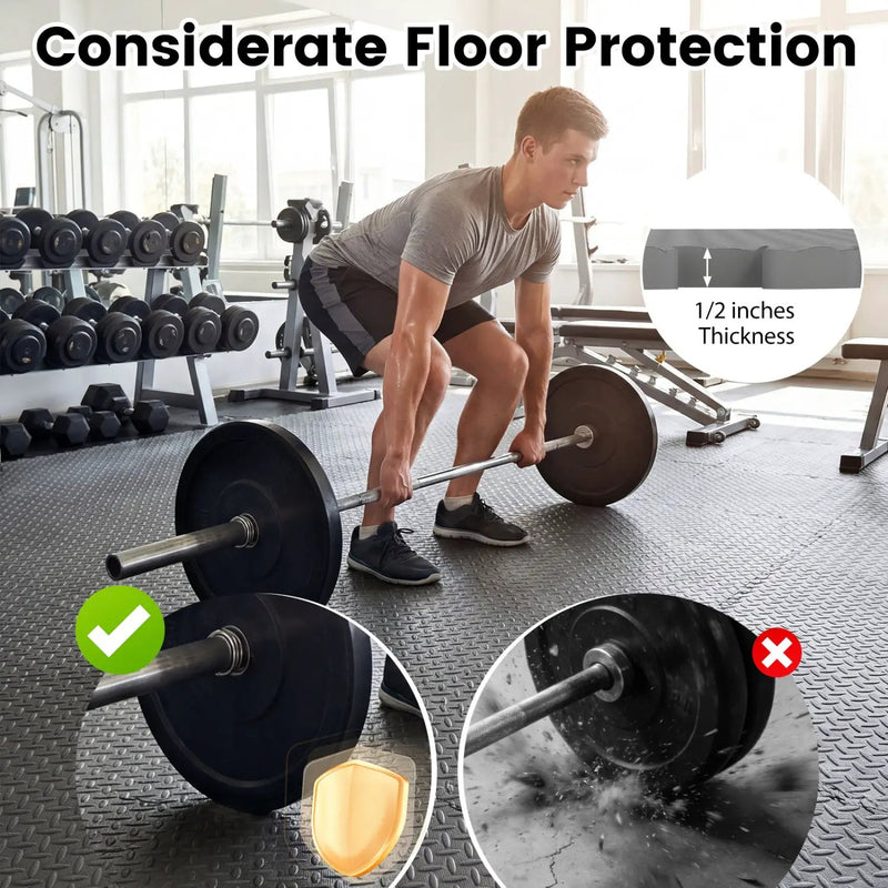 24Tiles 1/2" Puzzle Exercise Floor Mats by DirectDeals