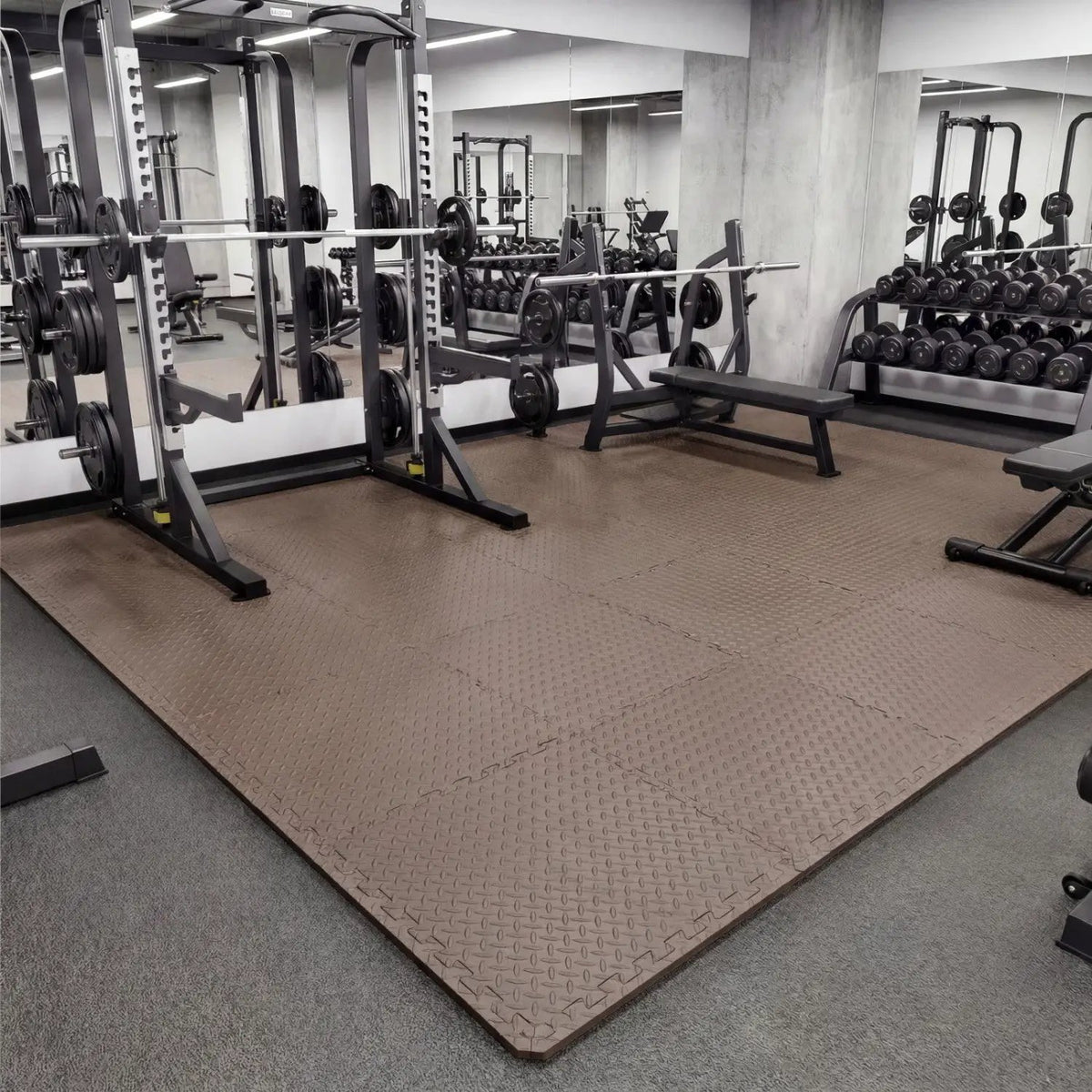 Puzzle Exercise Floor Mats 1/2 Inch Thick - 24 Tiles by DirectDeals