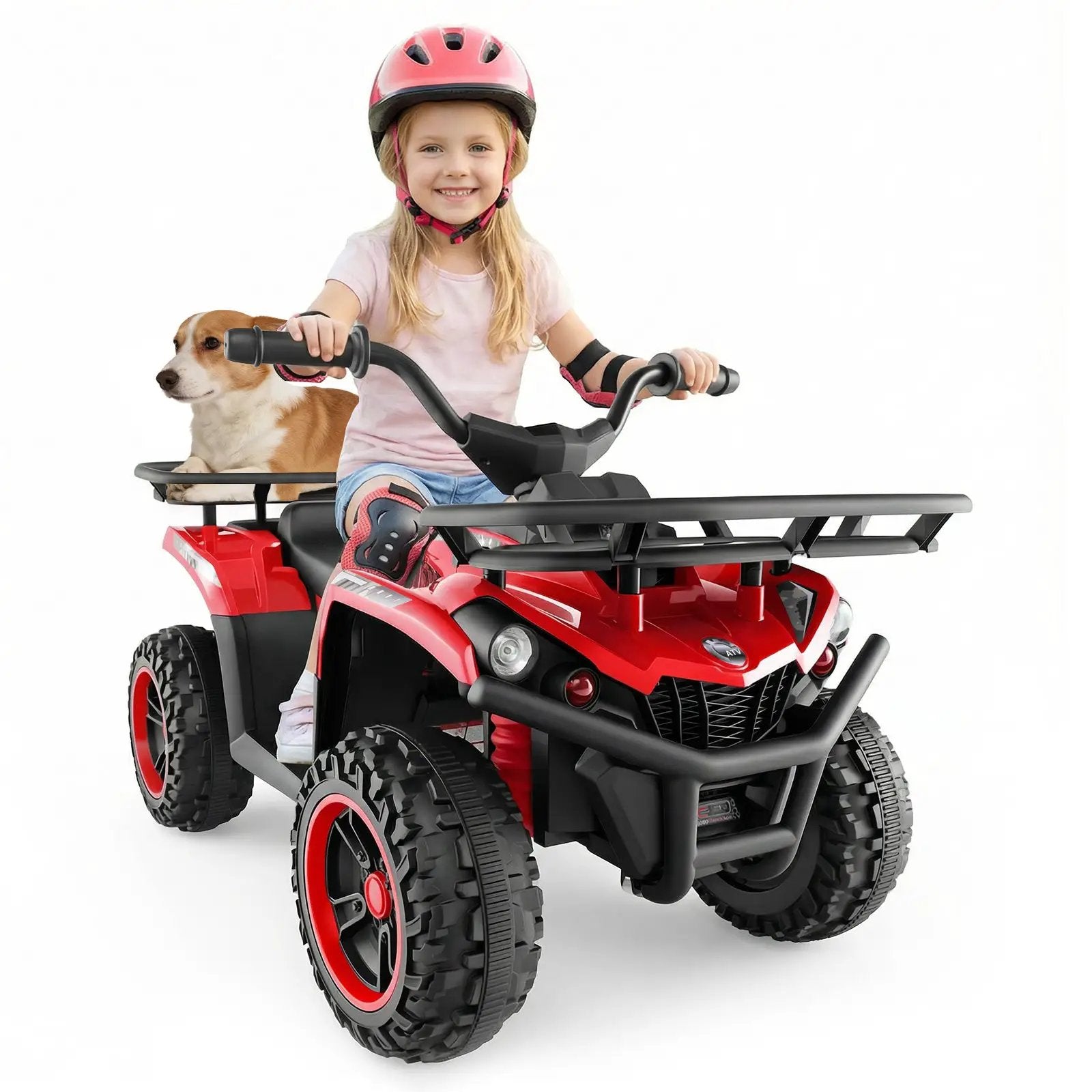 24V Electric Ride On Quad with LED Headlights by DirectDeals