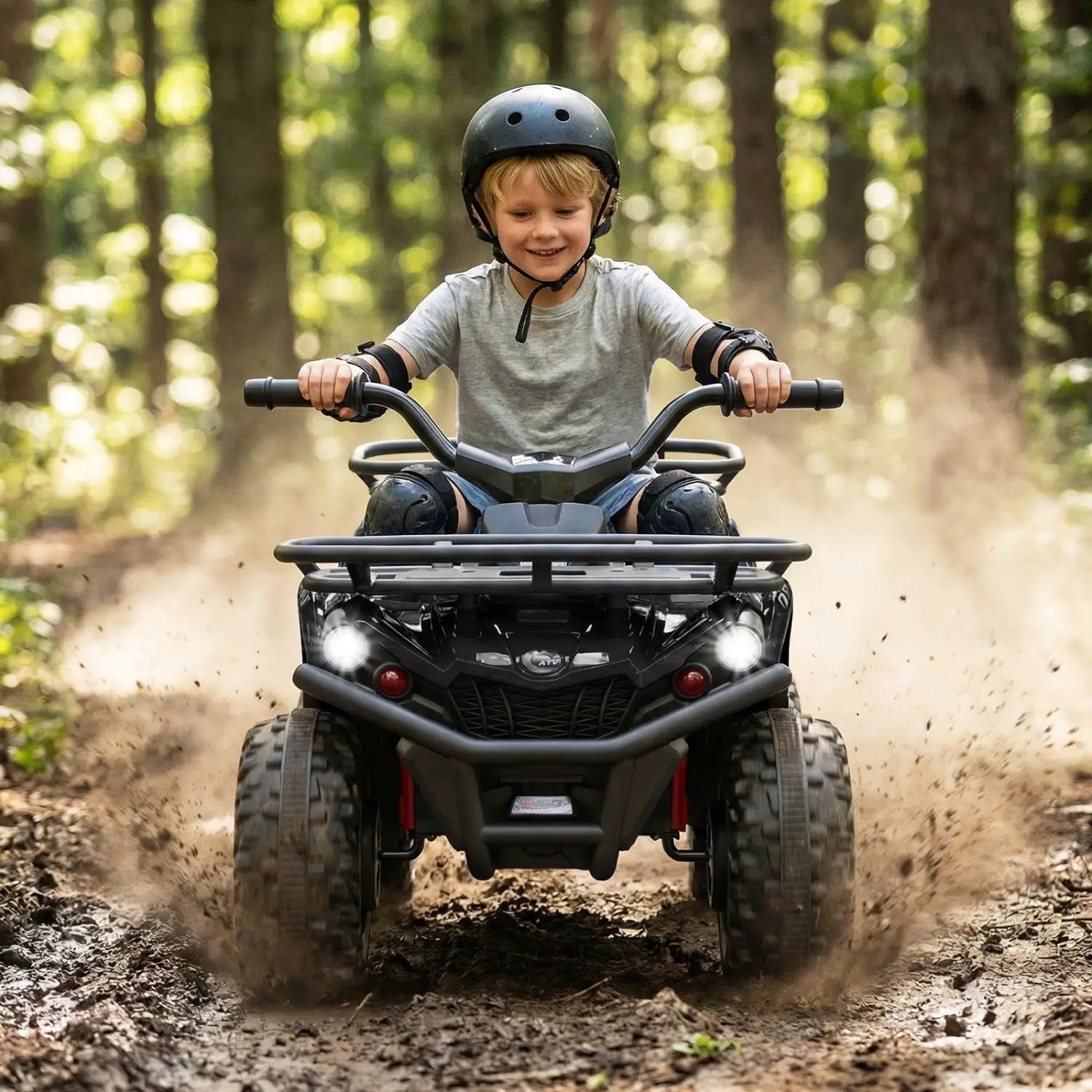 24V Electric Ride On Quad with LED Headlights by DirectDeals