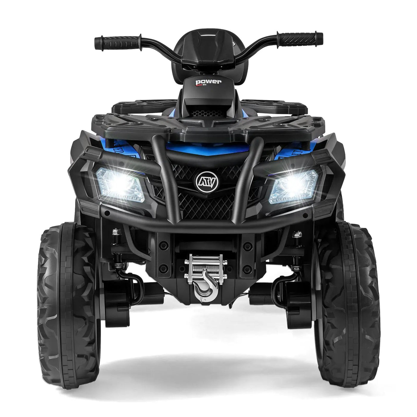 24V Kids ATV 2-Seater with 4 Motors with LED Lights and Music by DirectDeals