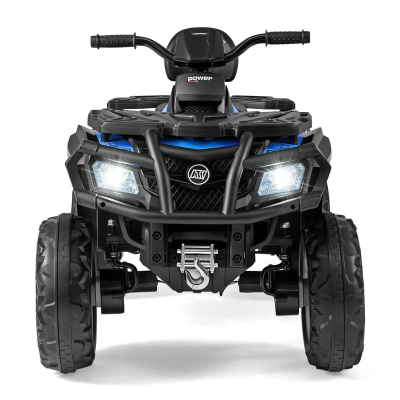 24V Kids ATV 2-Seater with 4 Motors with LED Lights and Music by DirectDeals