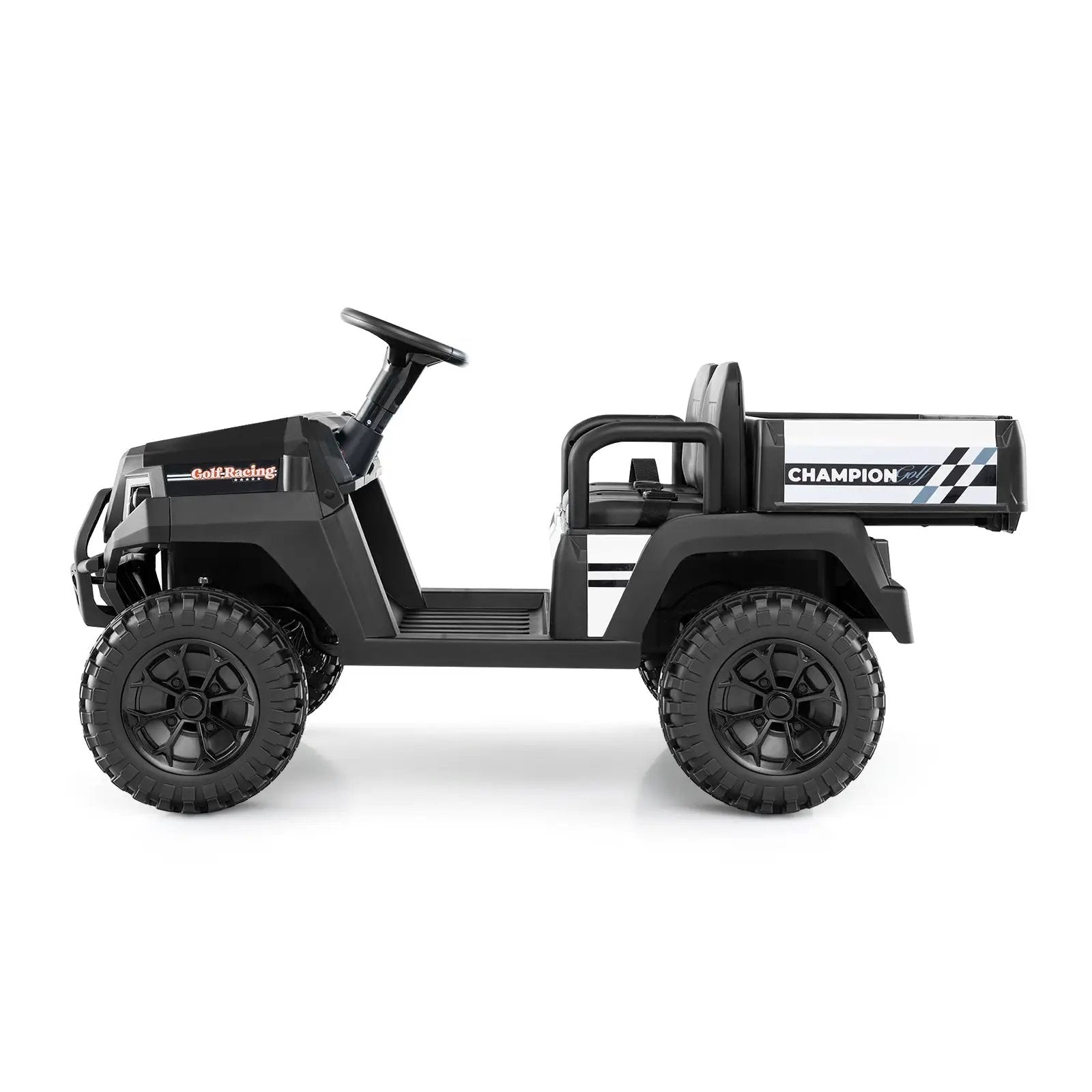 24V Kids Golf Cart 4WD 2-Seater Ride on Car with Storage Trunk and Horn by DirectDeals