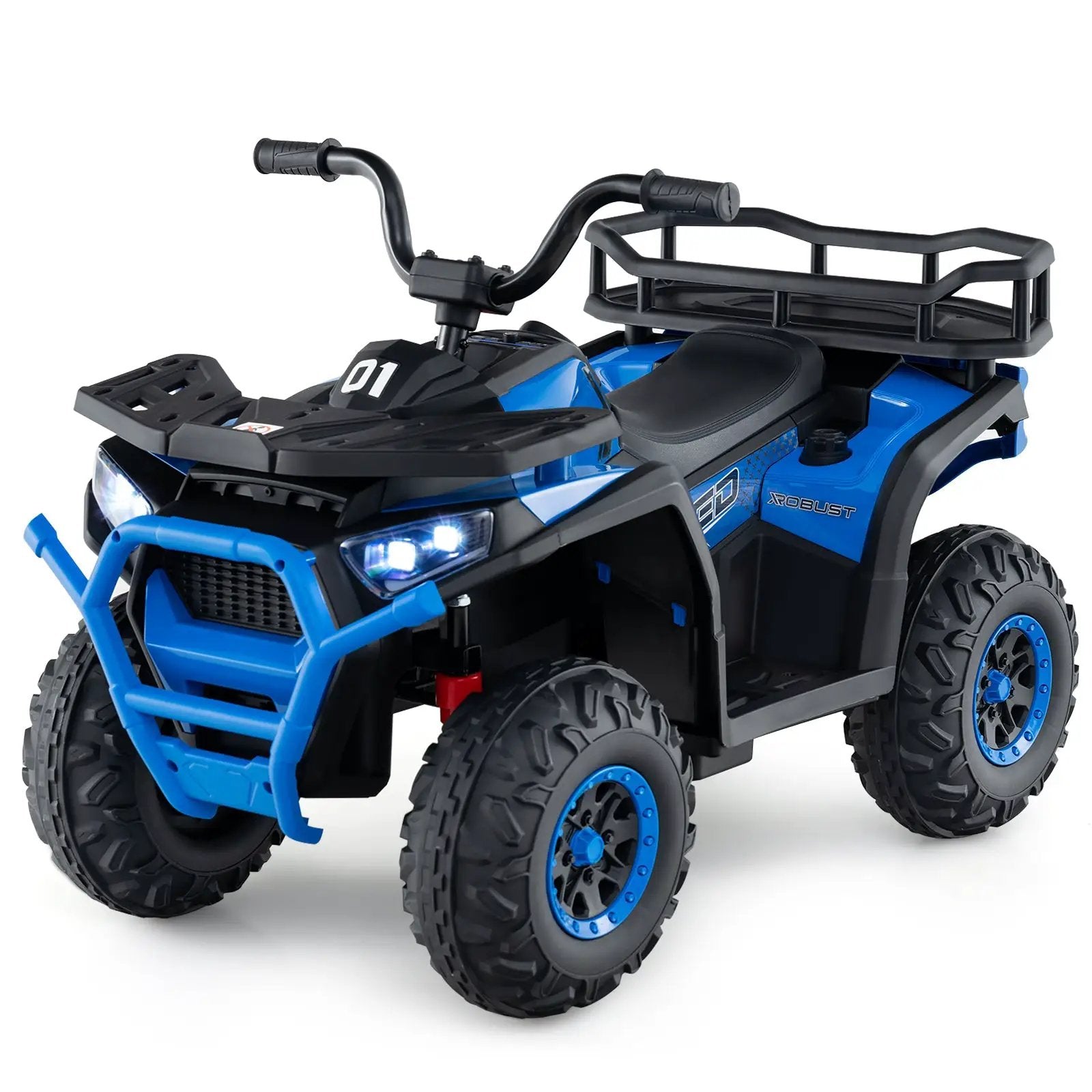 24V Kids Ride on Electric ATV Quad Car with Realistic Sounds and LED Lights by DirectDeals