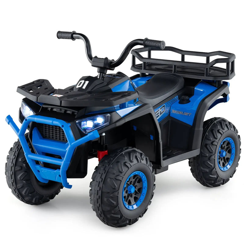 24V Kids Ride on Electric ATV Quad Car with Realistic Sounds and LED Lights by DirectDeals