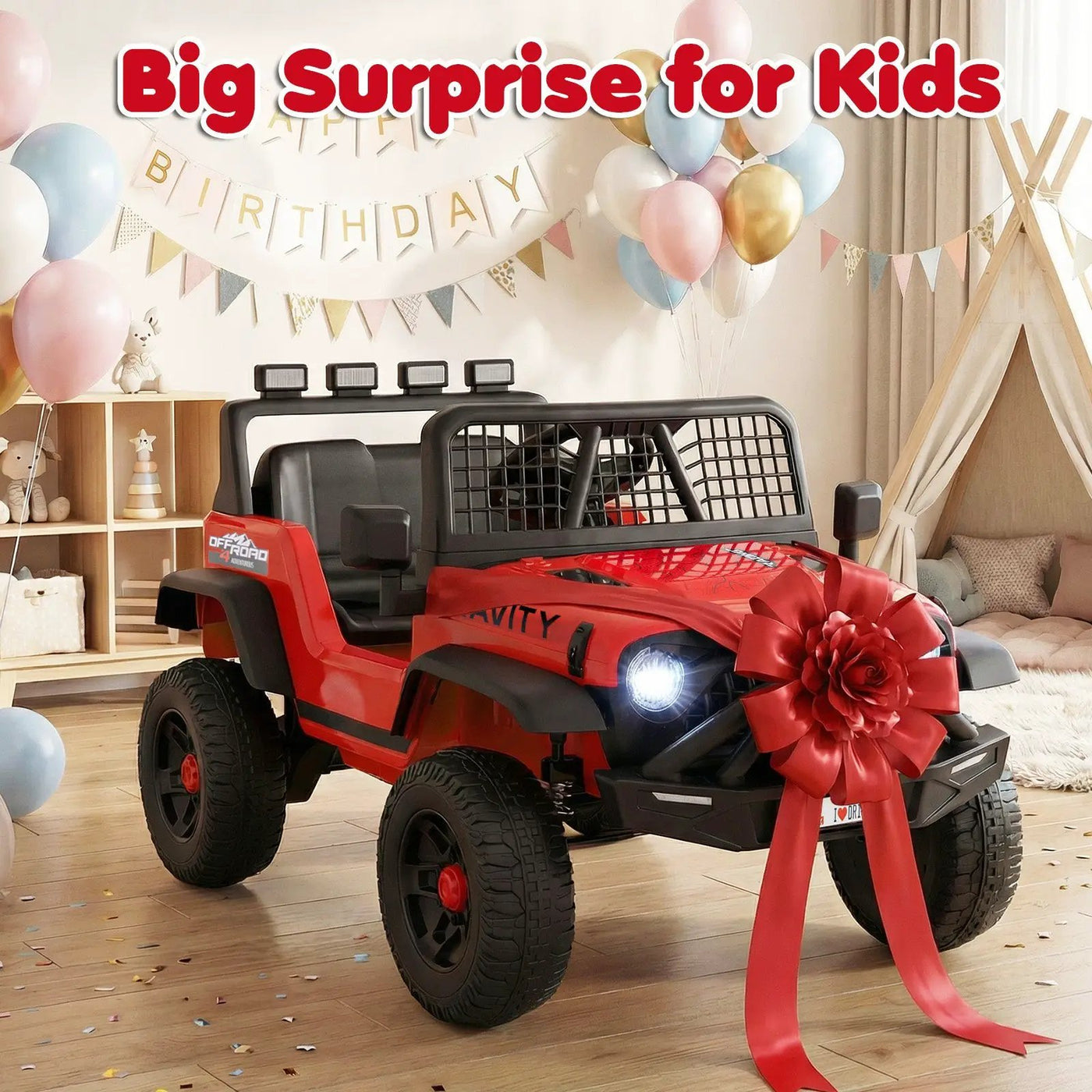 24V Ride On Car for Kids with Parent Remote Control and Music by DirectDeals