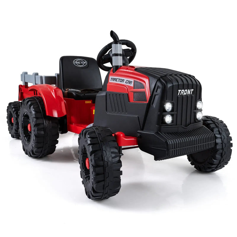 24V Ride On Tractor for Kids Electric Vehicle with Detachable Trailer and Remote Control by DirectDeals