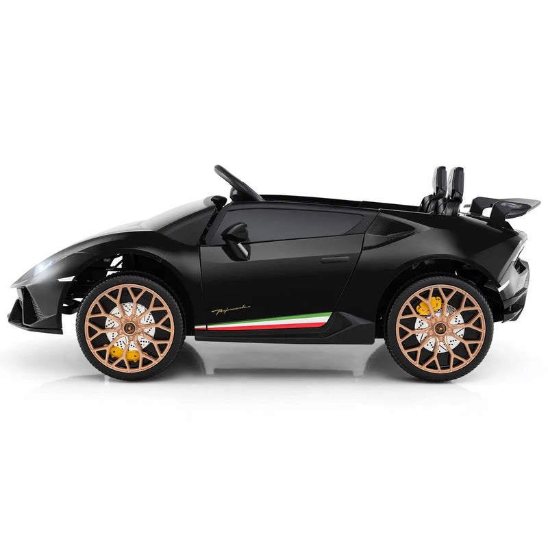 24V Ride-on Car for Kids 4WD 2-Seater Licensed Lamborghini Electric Vehicles with Music by DirectDeals