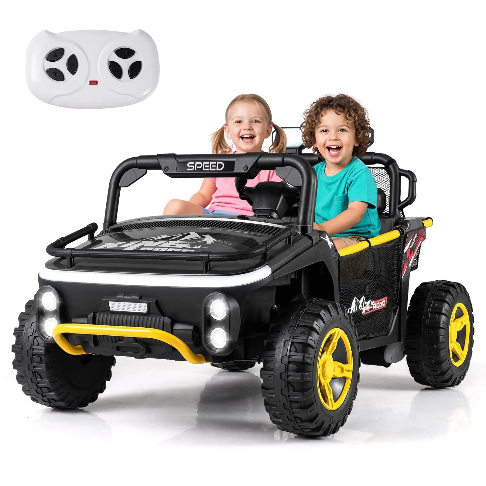 24V Ride on Toy for Kids 2 Seater Ride on Truck Car with Horn Music Story by DirectDeals