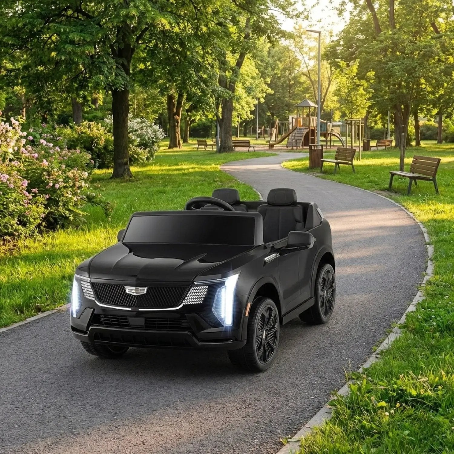 24V Ride on Truck 2-Seater Licensed Cadillac with Remote Control by DirectDeals