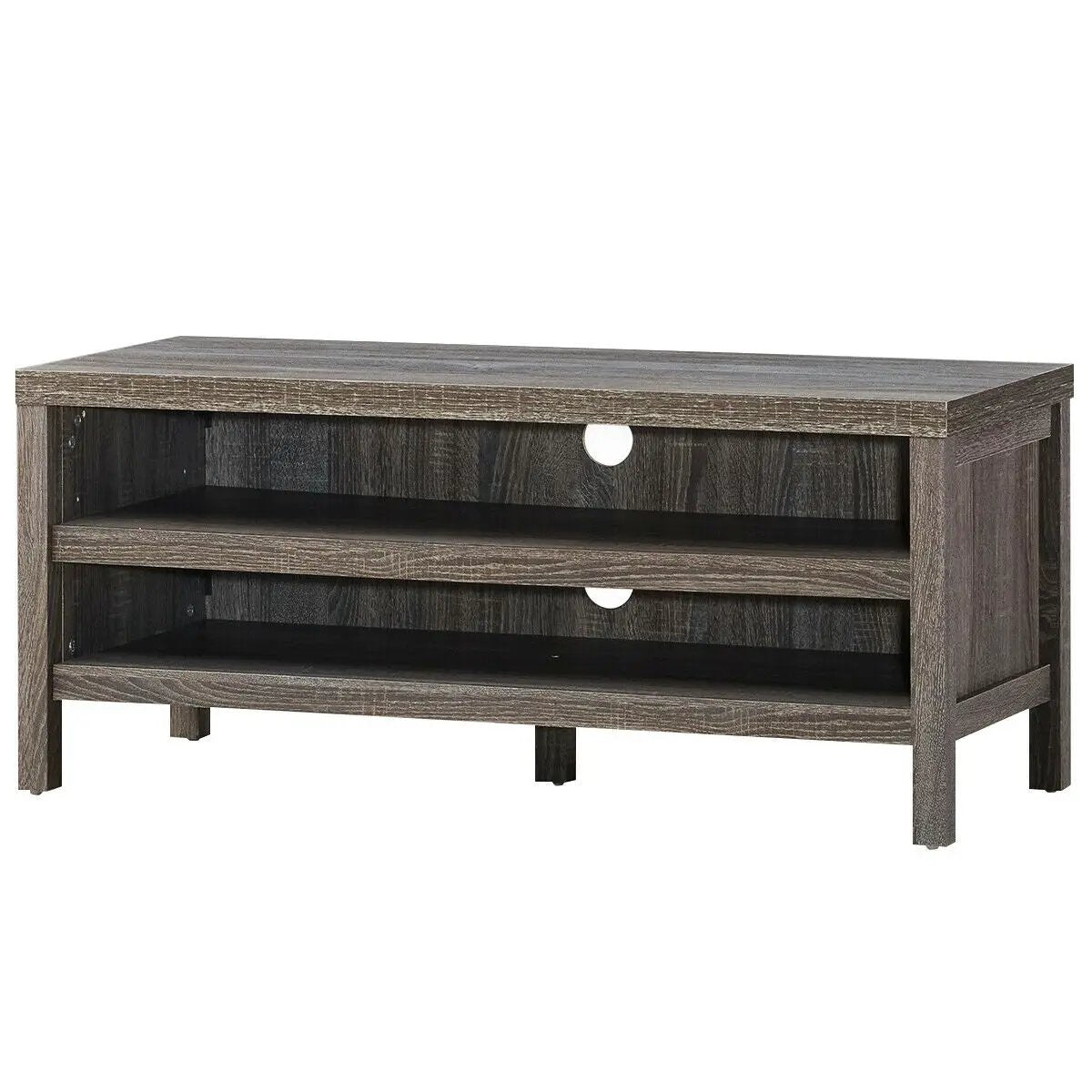 3-Tier TV Stand Console Cabinet for TV's up to 45 Inch with Storage Shelves by DirectDeals