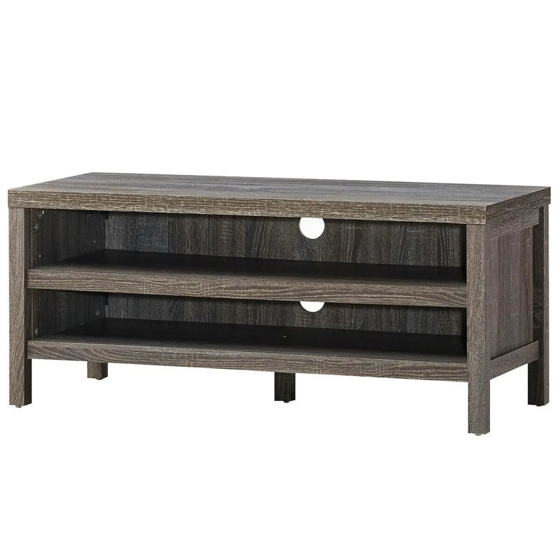3-Tier TV Stand Console Cabinet for TV's up to 45 Inch with Storage Shelves by DirectDeals