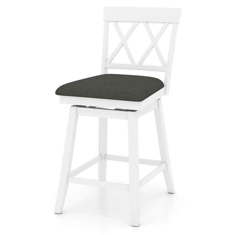 Counter Height Swivel Bar Stools with Upholstered Seat by DirectDeals