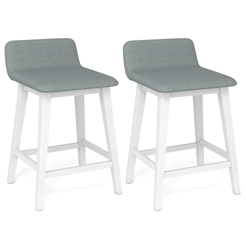 24 Inch Counter Height Bar Stools Set of 2 with Low Back by DirectDeals