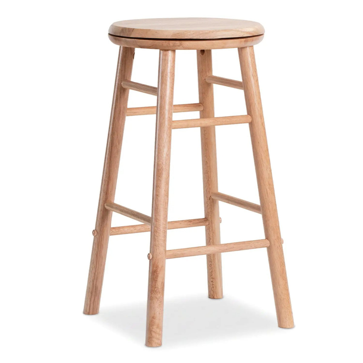 24" Swivel Bar Stools Set of 2 with Footrests by DirectDeals