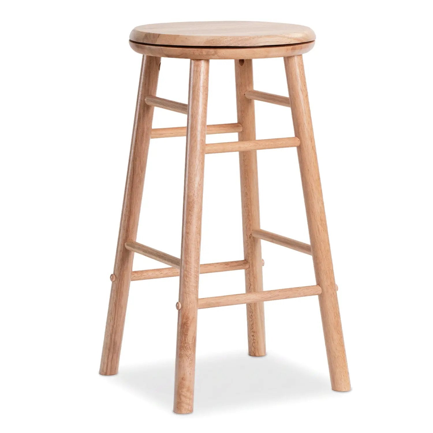 24" Swivel Bar Stools Set of 2 with Footrests by DirectDeals