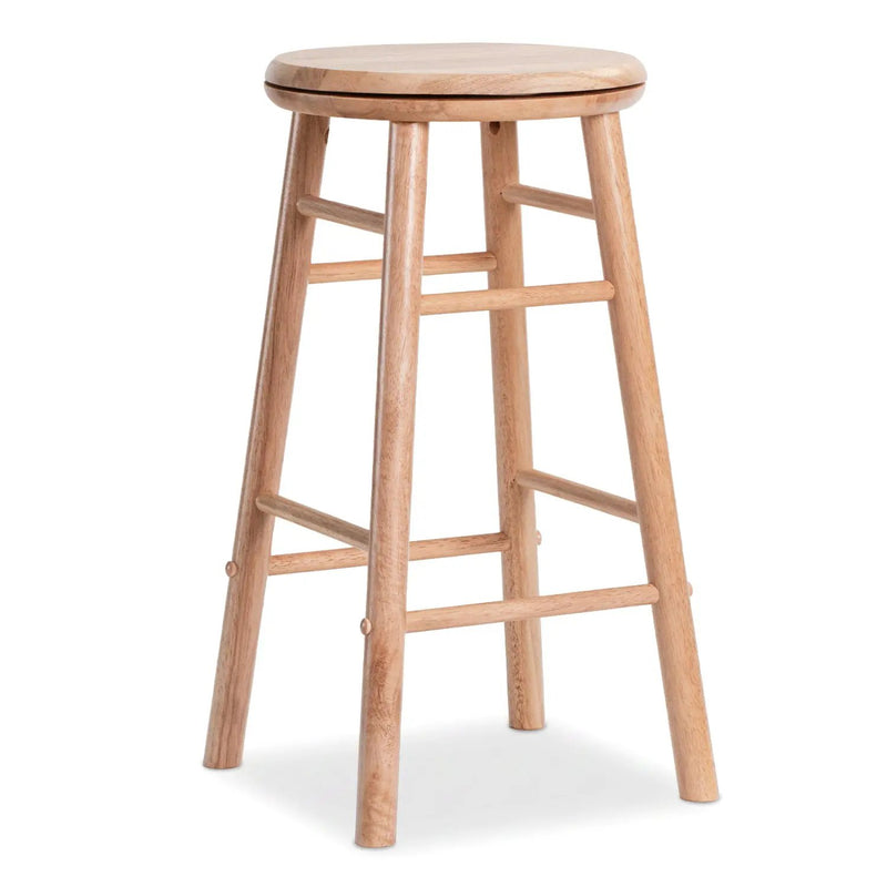 24" Swivel Bar Stools Set of 2 with Footrests by DirectDeals