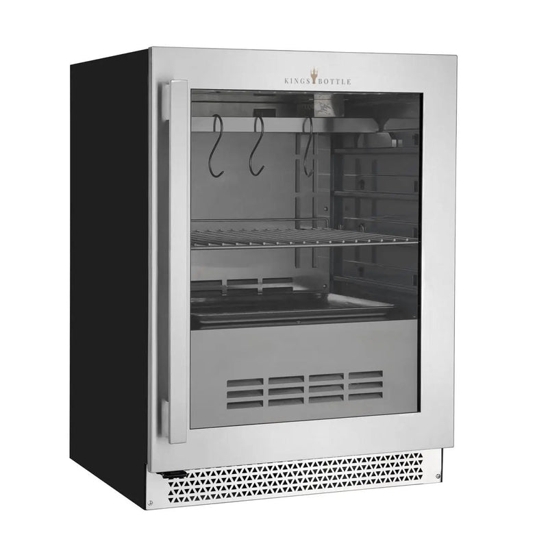 24″ Glass‑Door Meat Aging Fridge by KingsBottle.com