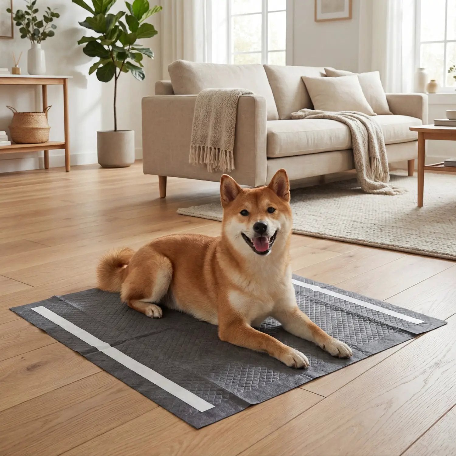 24" x 24" Charcoal Dog Pee Pads 6-Layer for Dogs by DirectDeals