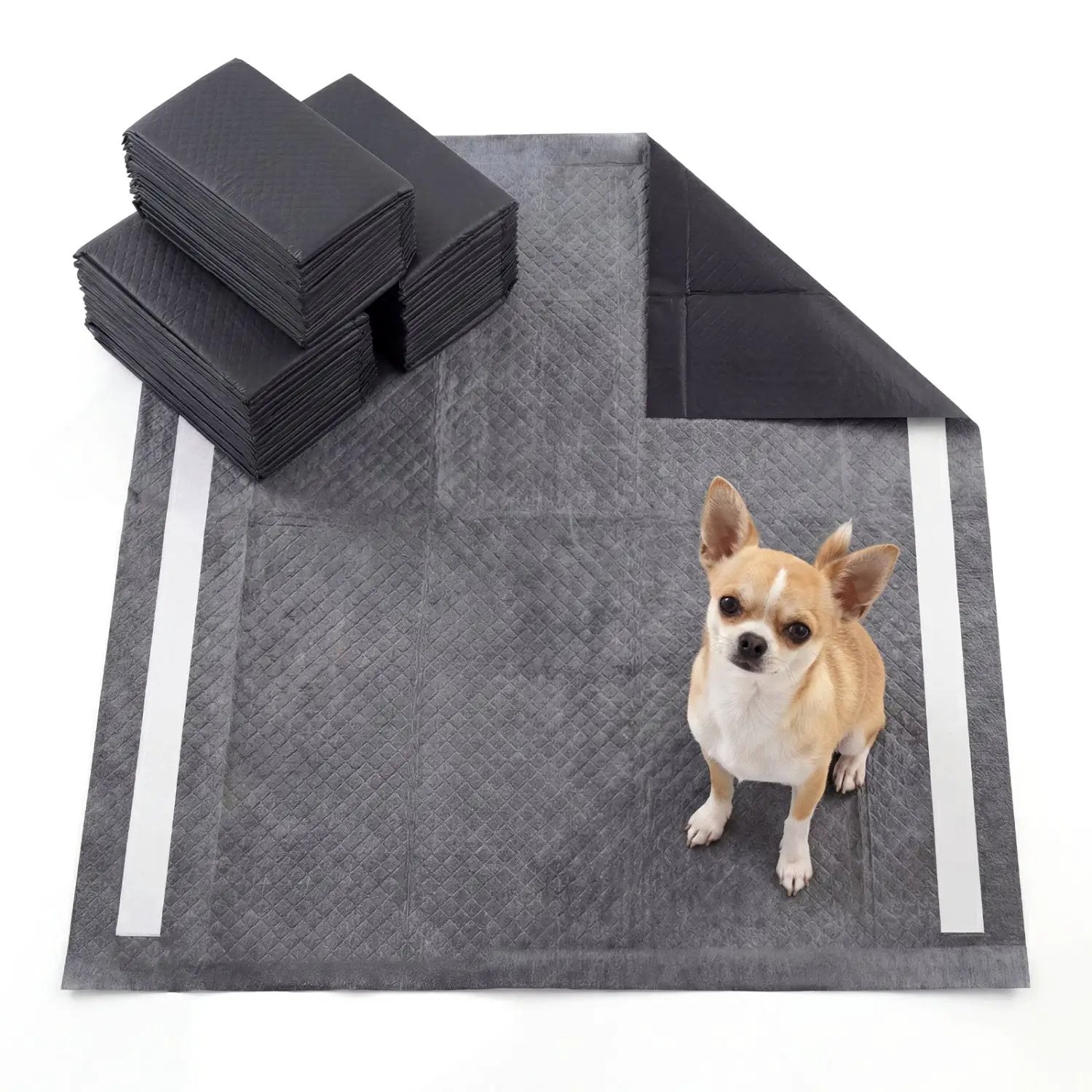 24" x 24" Charcoal Dog Pee Pads 6-Layer for Dogs by DirectDeals