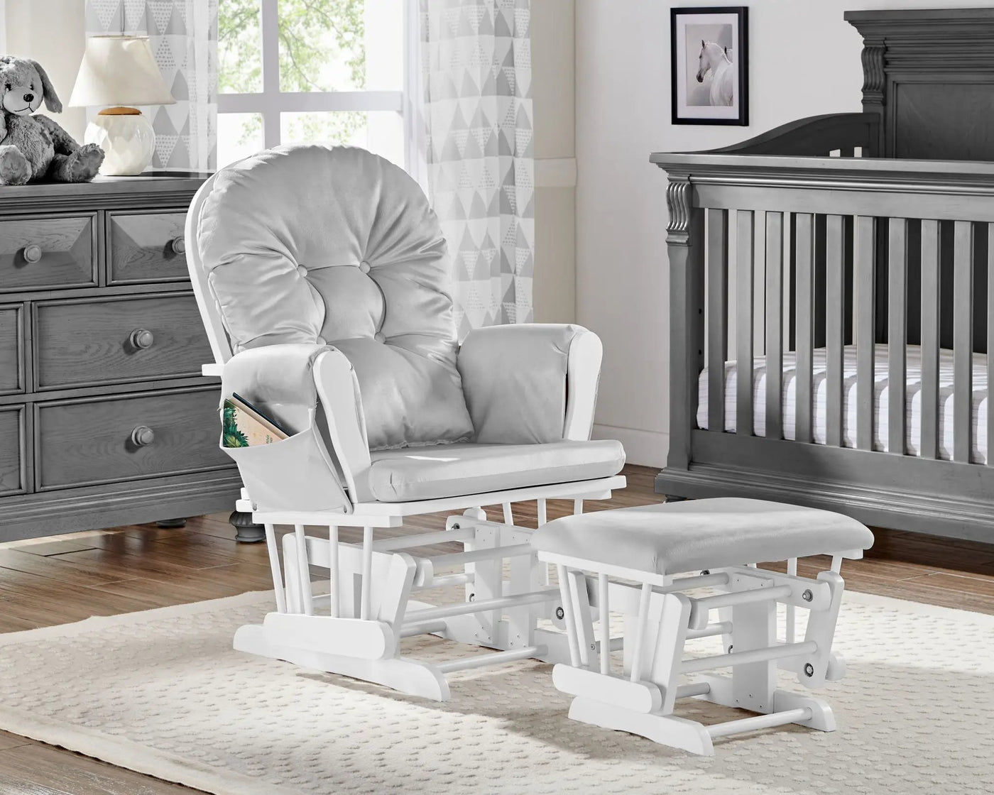 Mason - Comfortable Glider And Ottoman by Unique Piece Furniture