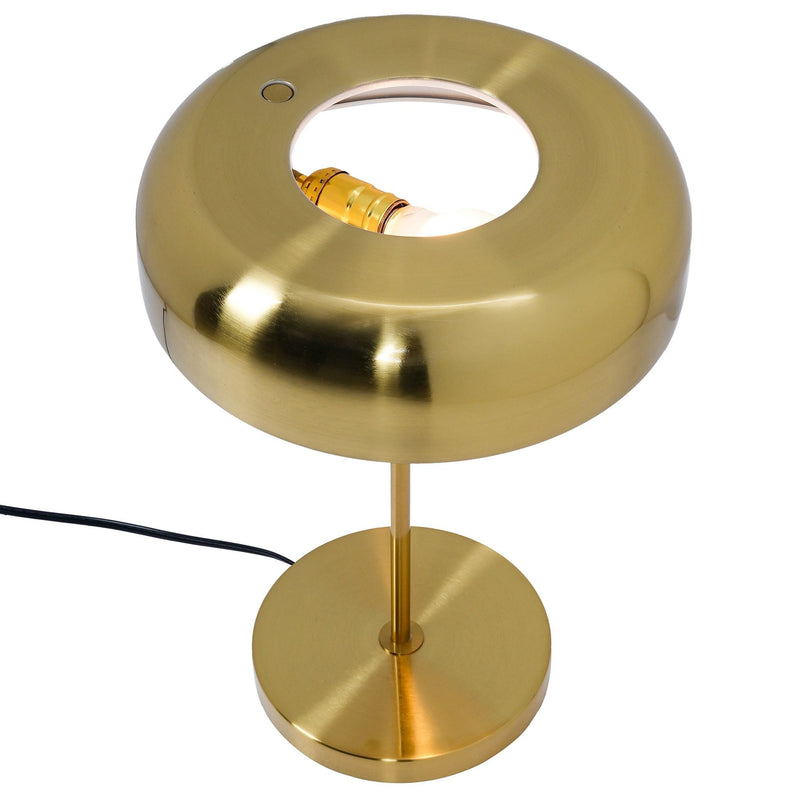 Bedside Nightstand Table Lamp - Gold by HouseOfZazla