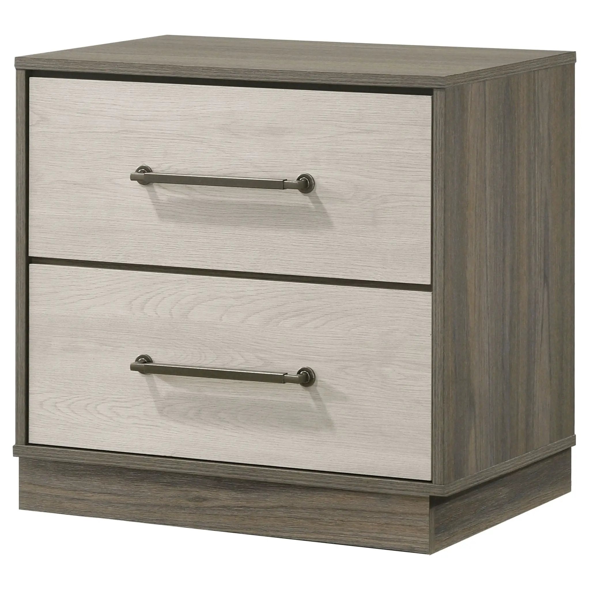 Fenwick 2-drawer Nightstand Bedside Table Grey Oak by Unique Piece Furniture