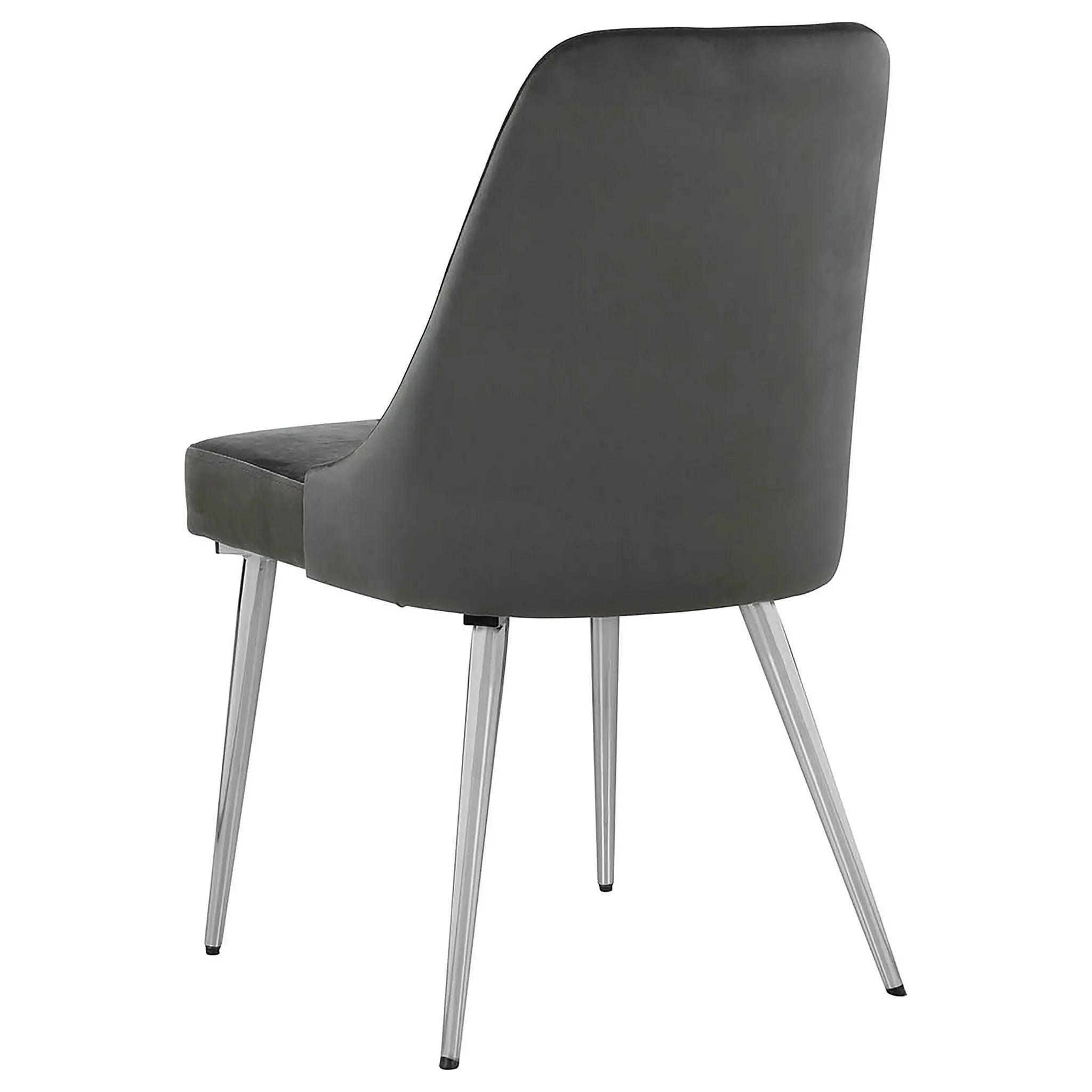 Cabianca Upholstered Dining Side Chair Grey (Set of 2) by Unique Piece Furniture