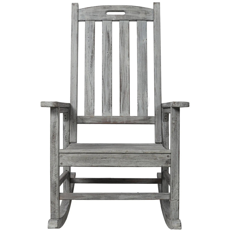 Oversized Porch Rocker Chair With Wide Seat And Tall Backrest by HouseOfZazla