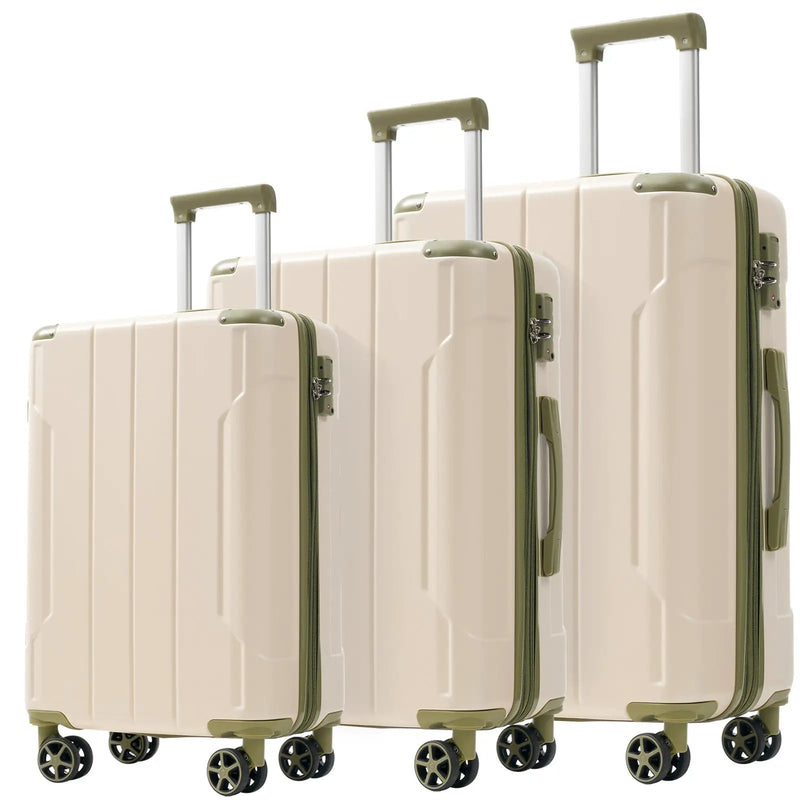 GigaTech 3-Piece Expandable Hard Shell Luggage Set with TSA Lock by HouseOfZazla
