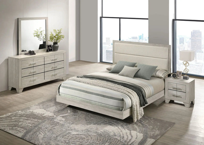 Trenton 4-piece Queen Bedroom Set Rustic Cream by Unique Piece Furniture