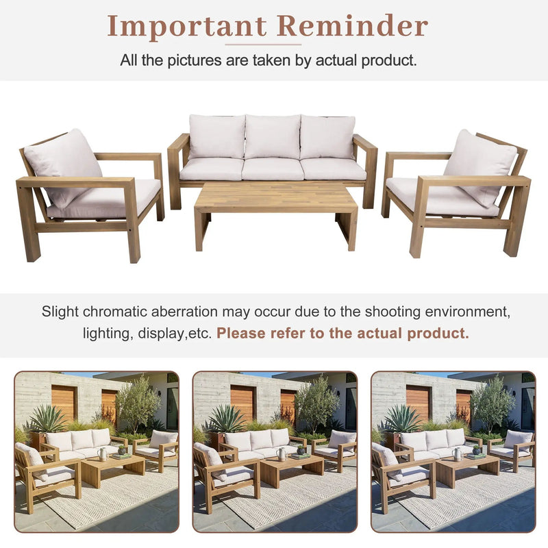 4 Piece Patio Sofa Set by HouseOfZazla