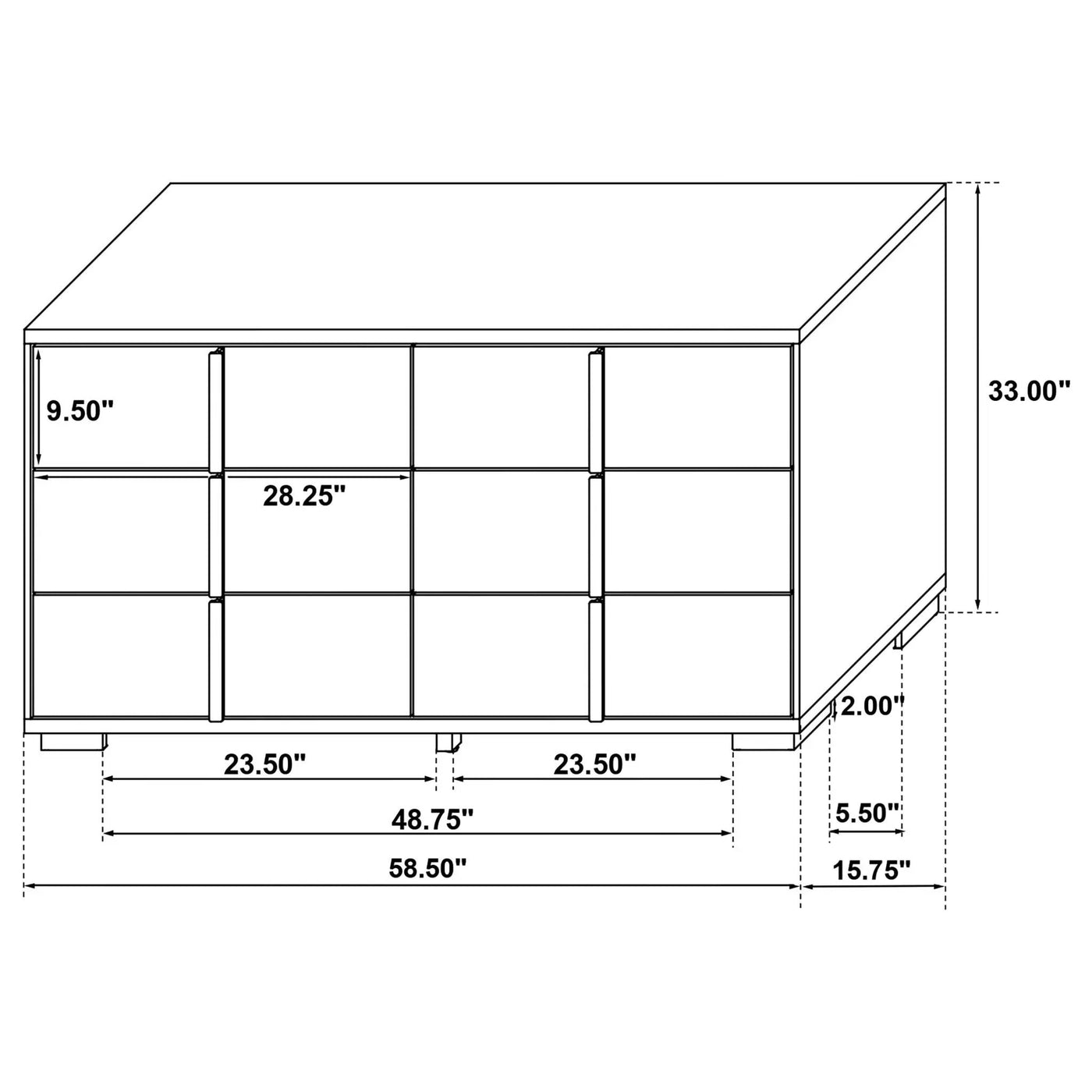 Jeremiah - Bedroom Set With LED Headboard by HouseOfZazla
