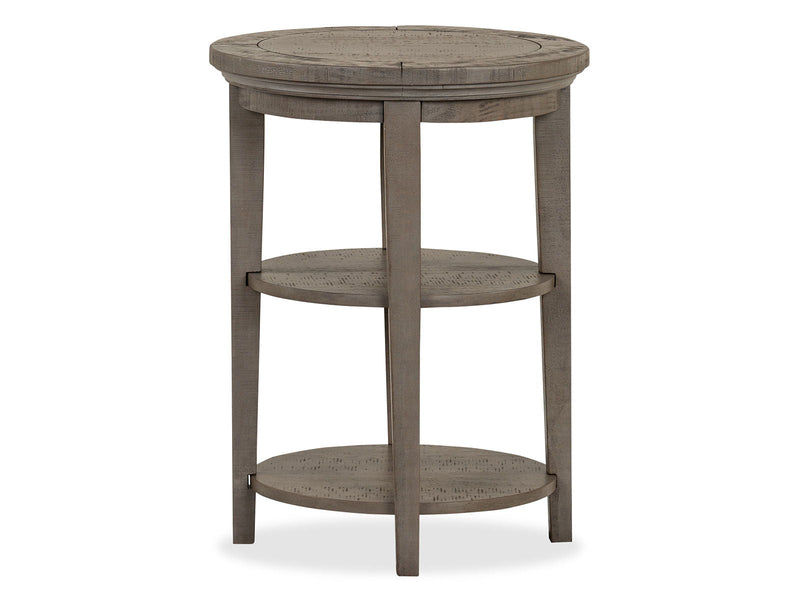 Paxton Place - Round Accent End Table - Dovetail Gray, photo 2 of 7