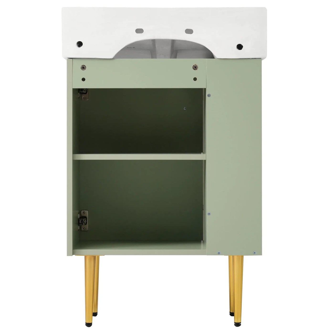 Bathroom Vanity, Combo Cabinet, Bathroom Storage Cabinet, Single Ceramic Sink by HouseOfZazla