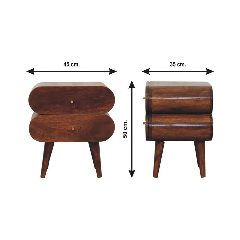 Bubble Nightstand - Brown by HouseOfZazla