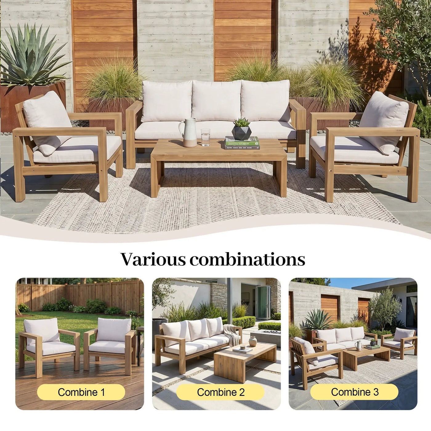 4 Piece Patio Sofa Set by HouseOfZazla