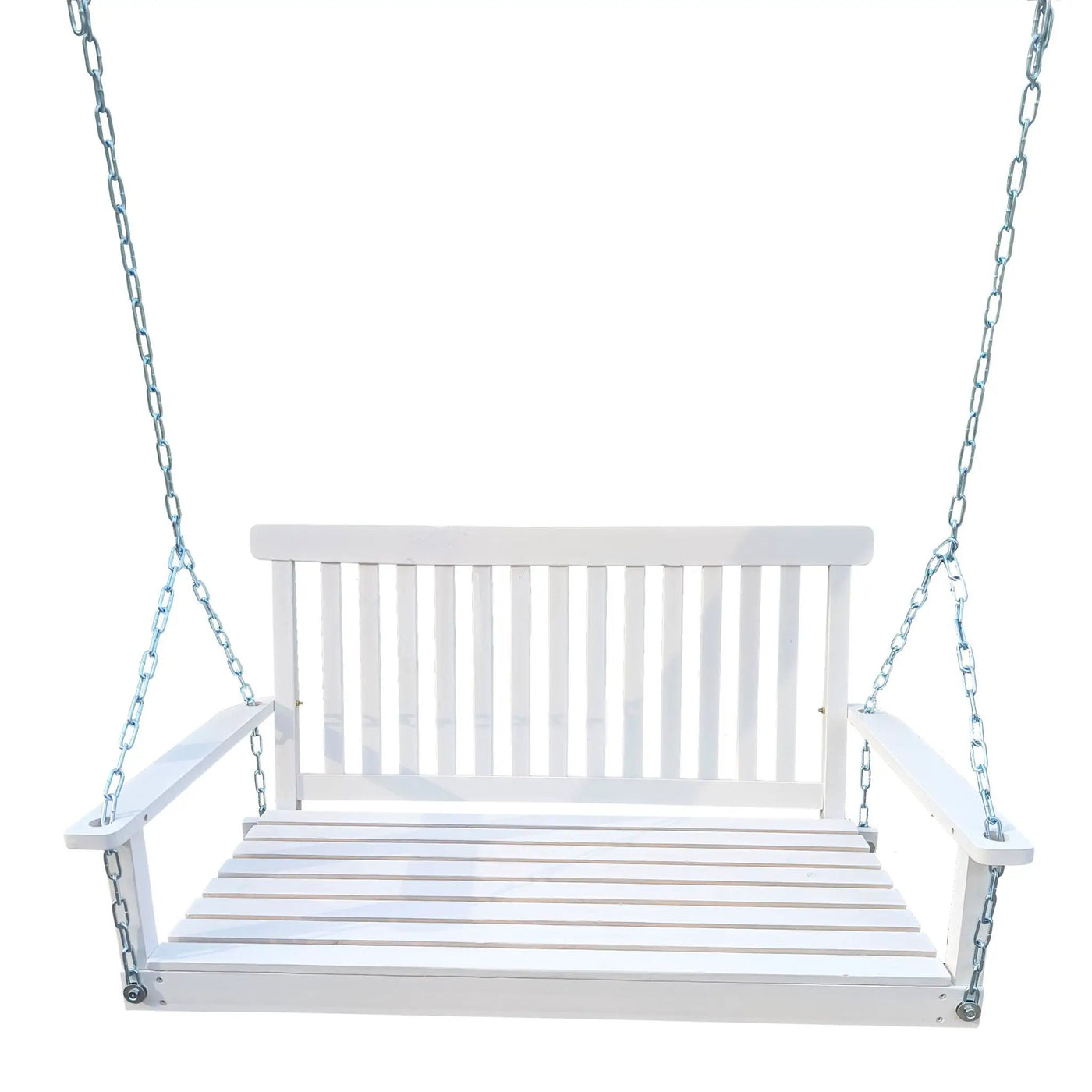 Front Porch Swing With Armrests For Outdoor Patio, Garden Yard, Backyard Or Sunroom by HouseOfZazla