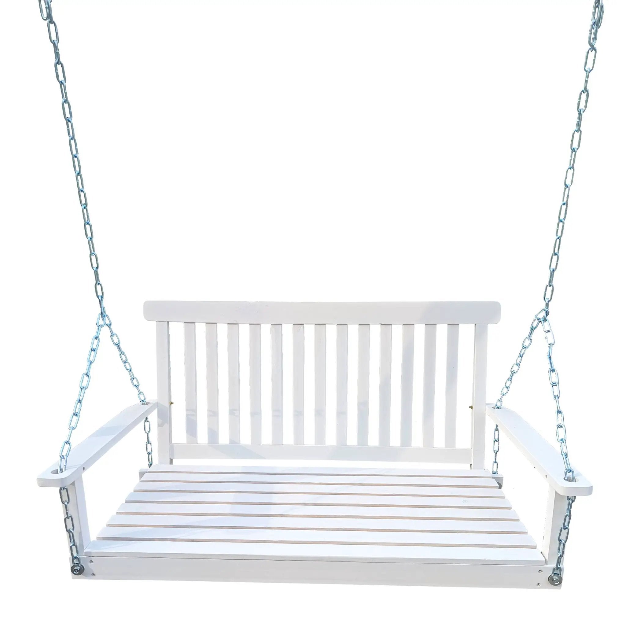 Front Porch Swing With Armrests For Outdoor Patio, Garden Yard, Backyard Or Sunroom by HouseOfZazla