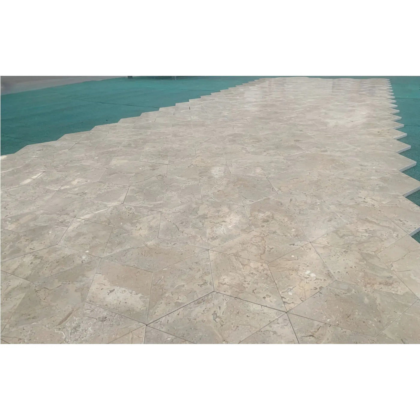 Hexagon Natural Marble Polished Tile For Wall And Floor (Set of 12) by HouseOfZazla