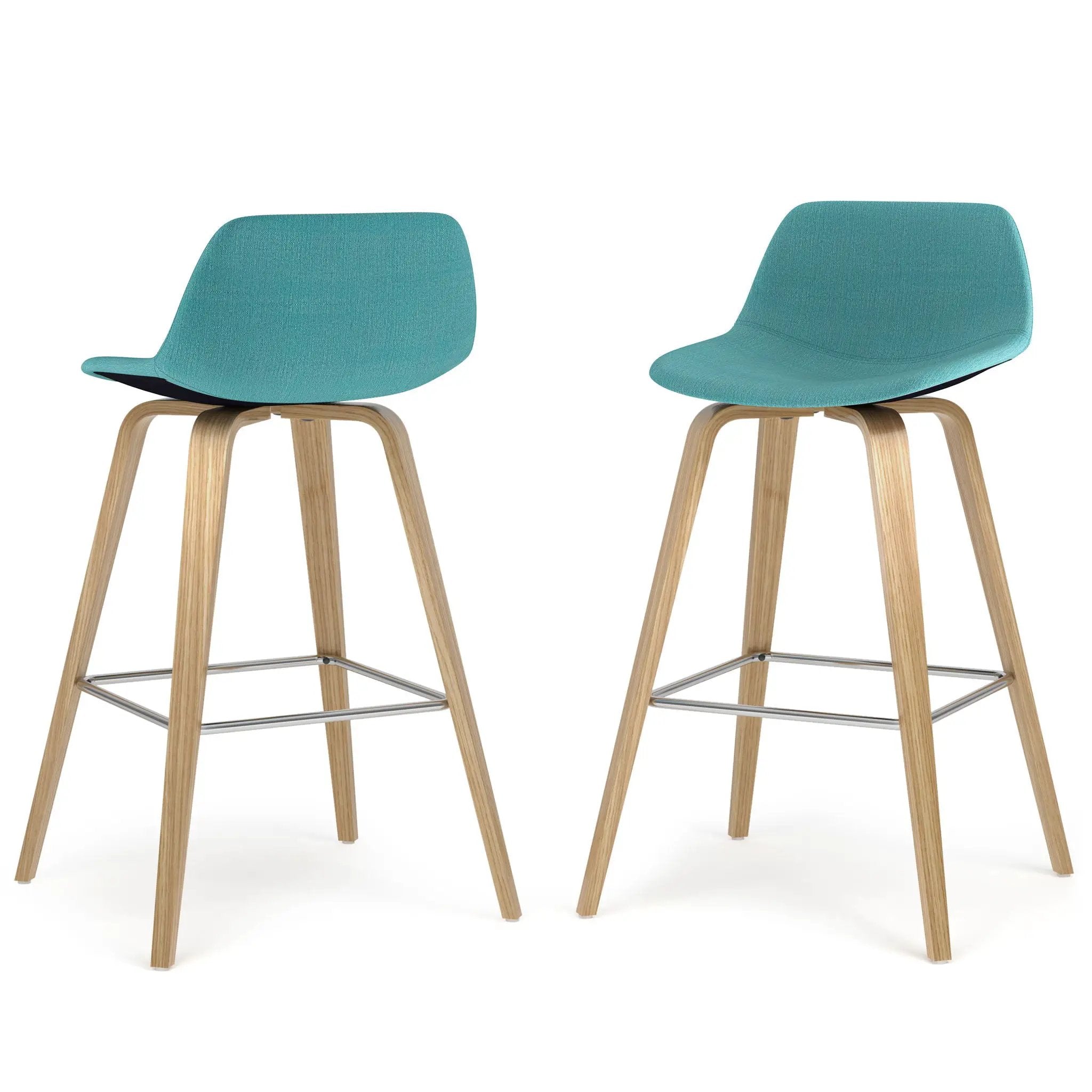 Randolph - Counter / Bar Height Stool (Set of 2) - Blue by HouseOfZazla