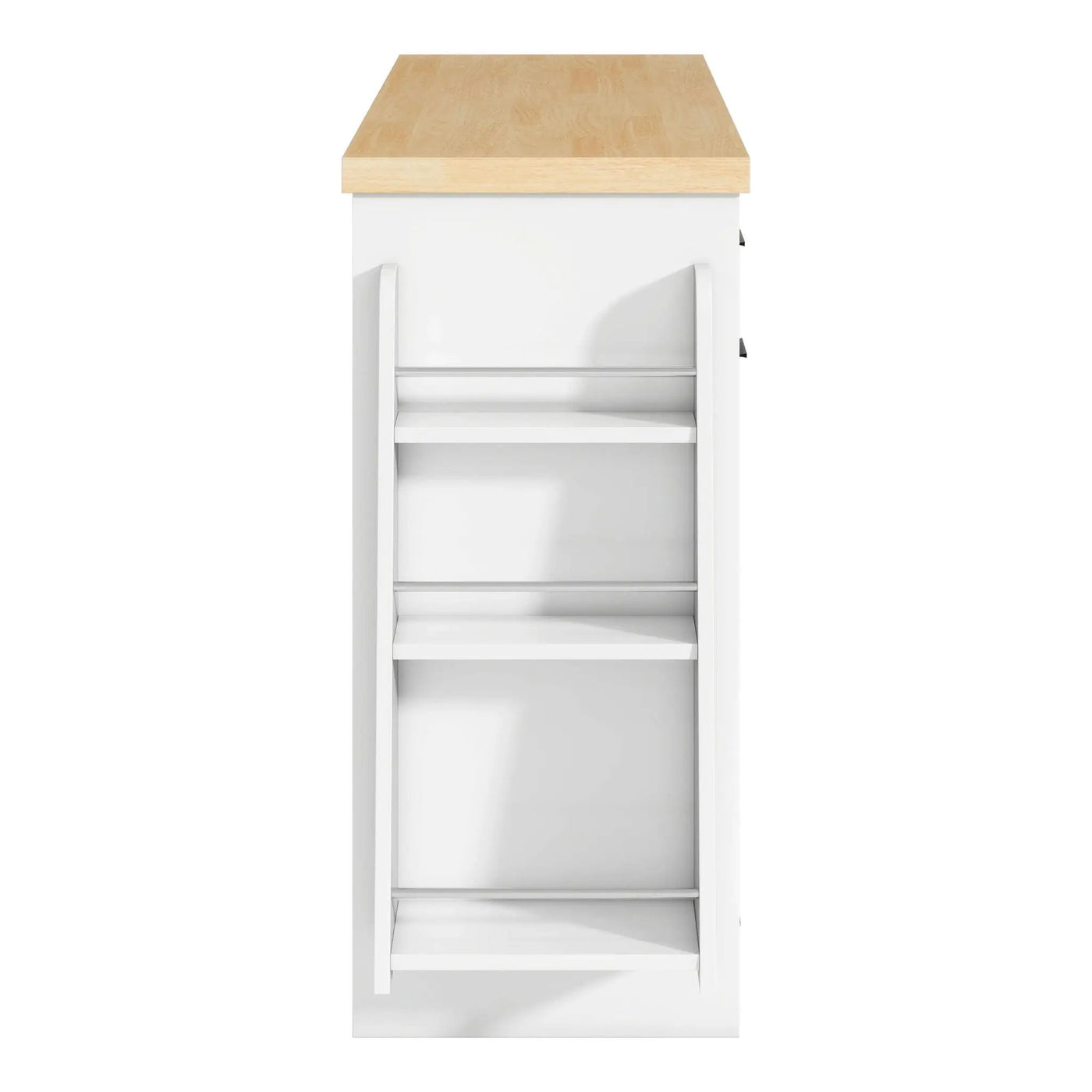 Kitchen Sideboard With Sliding Door Cabinet, 3 Tier Spice Rack by HouseOfZazla